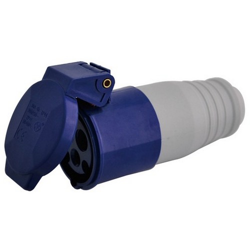 Industrial Blue Socket 230 V Ip44 16 Amp