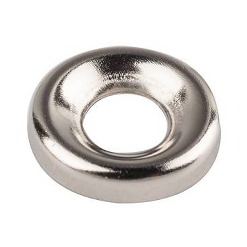 (X15)8G Surface Screw Cup Washer Steel Nickel Plated