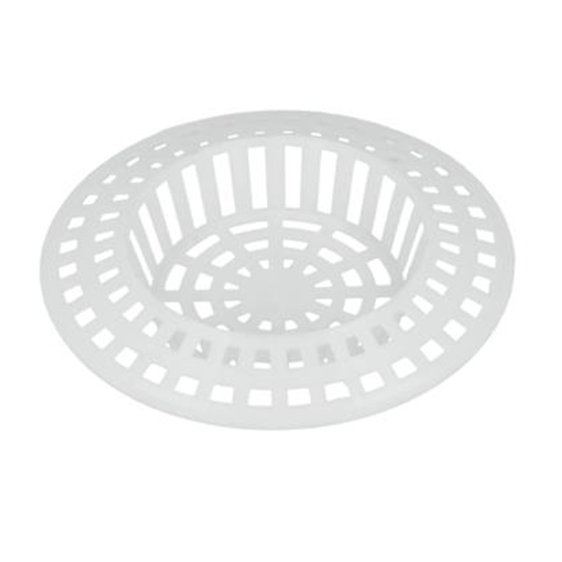 (X1)White Plastic Bath Strainer