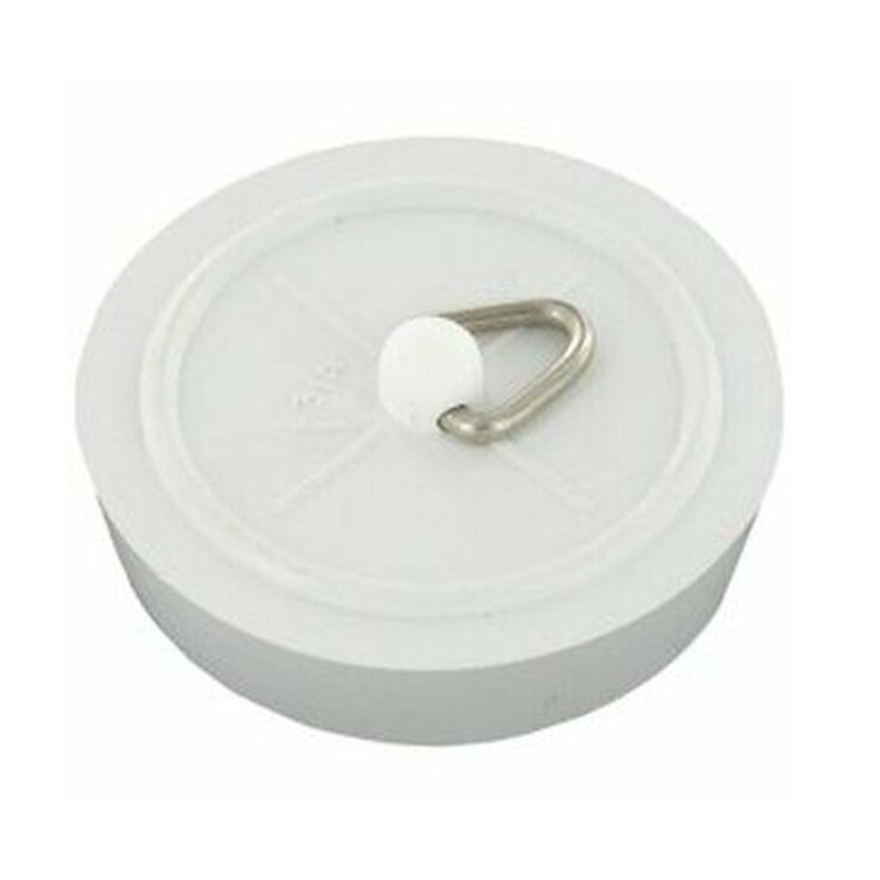 (X2)1.3/4" White Pvc Bath Plug 