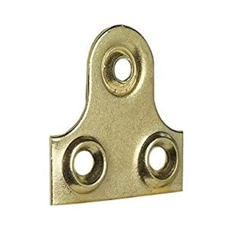 (X8)1.1/4"Plain Glassplates Brassed